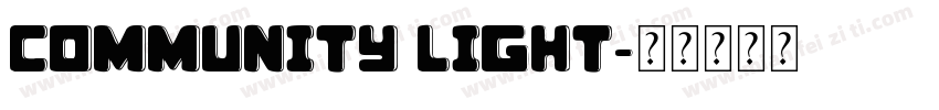 Community light字体转换